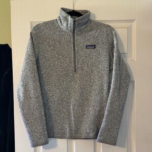 Patagonia Men’s Heather Gray Quarter-Zip Fleece Pullover